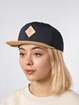 Бейсболка DJINNS арт. 6P SB Jersey Patch (черный / бежевый)